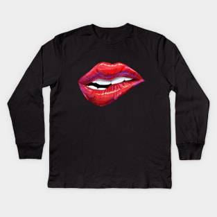 Lips Kids Long Sleeve T-Shirt